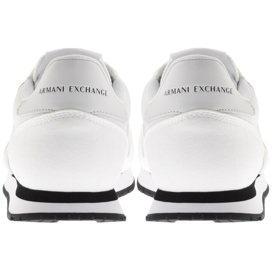 Alternative Image for ProductArmani Exchange Logo Trainers White2